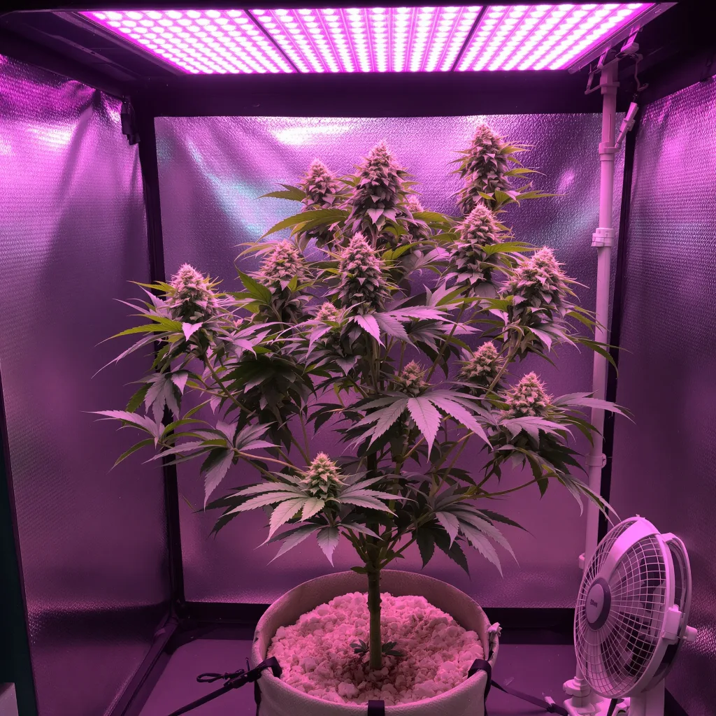 Sensi Skunk cannabis plant in flowering stage — 60-100 cm autoflower