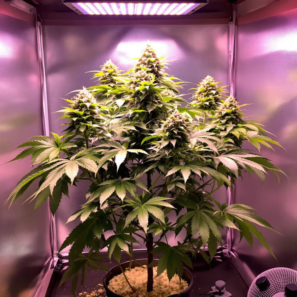 SFV OG cannabis plant in flowering stage — 90-130 cm feminised