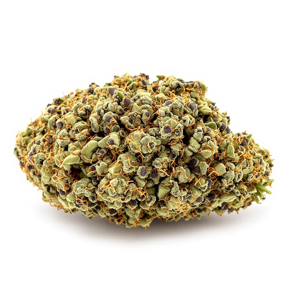 SFV OG 90% indica / 10% sativa flower with visible trichomes