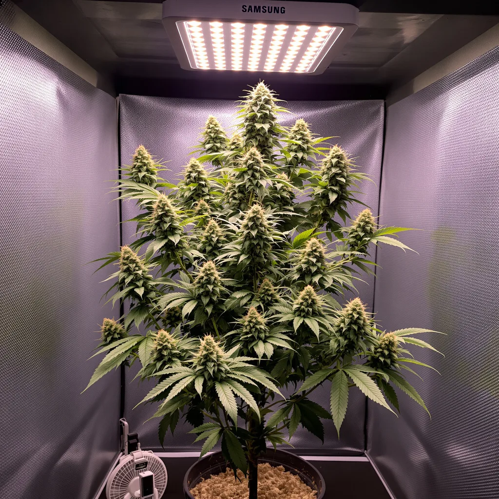 Shiatsu Kush cannabis plant in flowering stage — 120-180 cm feminised
