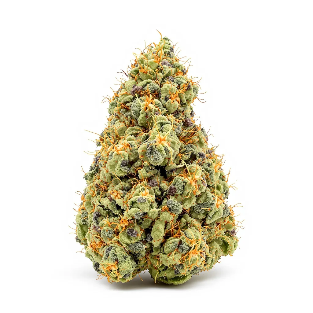 Silver Haze 10% indica / 90% sativa flower with visible trichomes