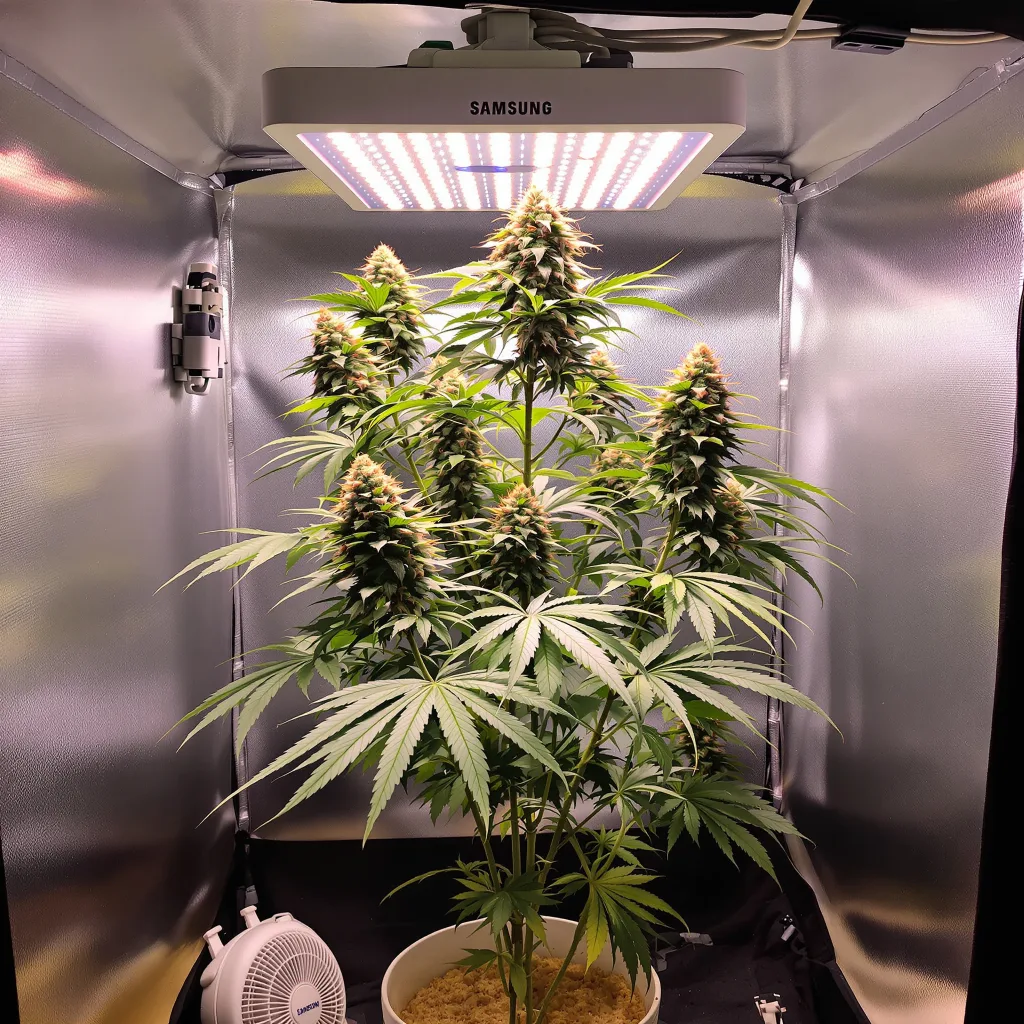 Sister Glue cannabis plant in flowering stage — 60-100 cm autoflower
