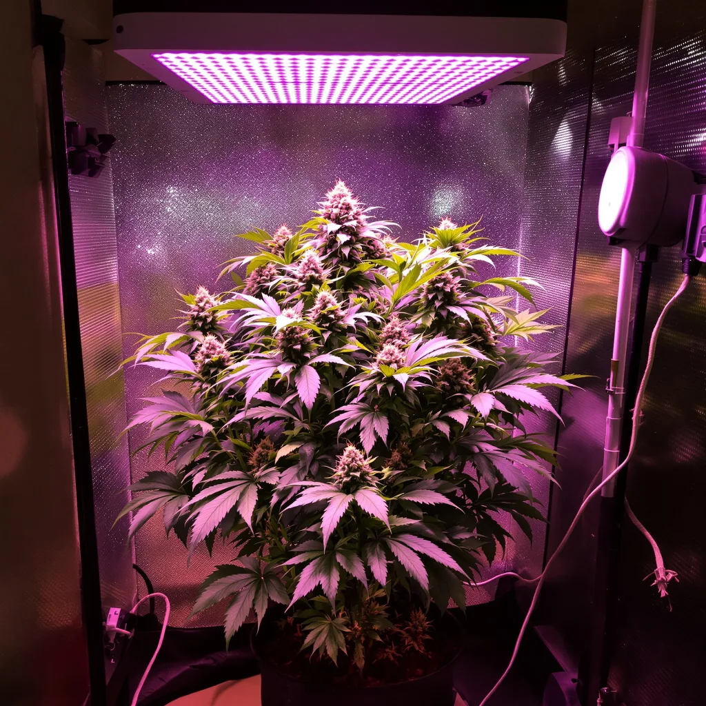 Skunky Afro cannabis plant in flowering stage — 90-130 cm feminised