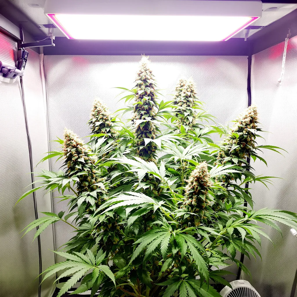 Skywalker OG cannabis plant in flowering stage — 120-180 cm feminised
