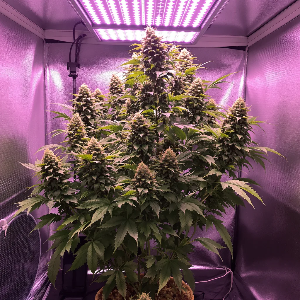 Snoop's Dream cannabis plant in flowering stage — 120-180 cm feminised