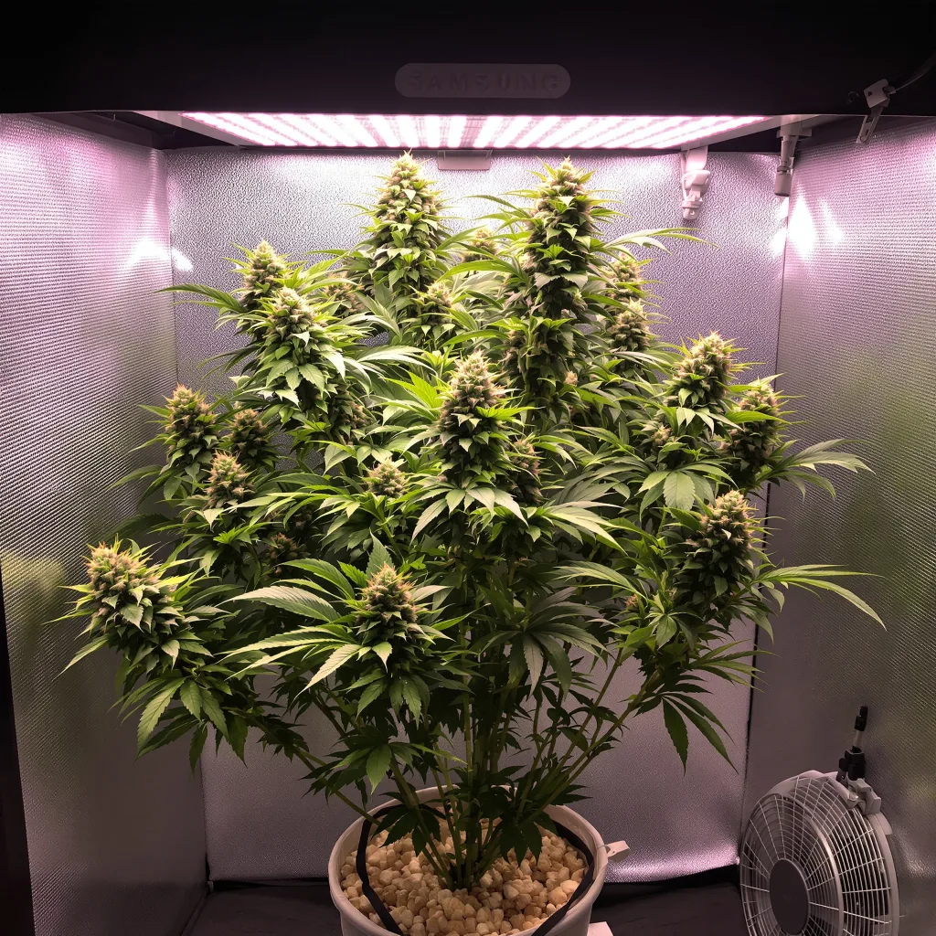 Snow Leopard cannabis plant in flowering stage — 60-100 cm autoflower