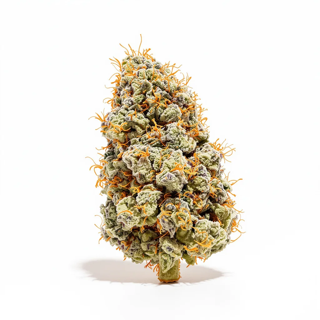 Sour Alien 40% indica / 60% sativa flower with visible trichomes