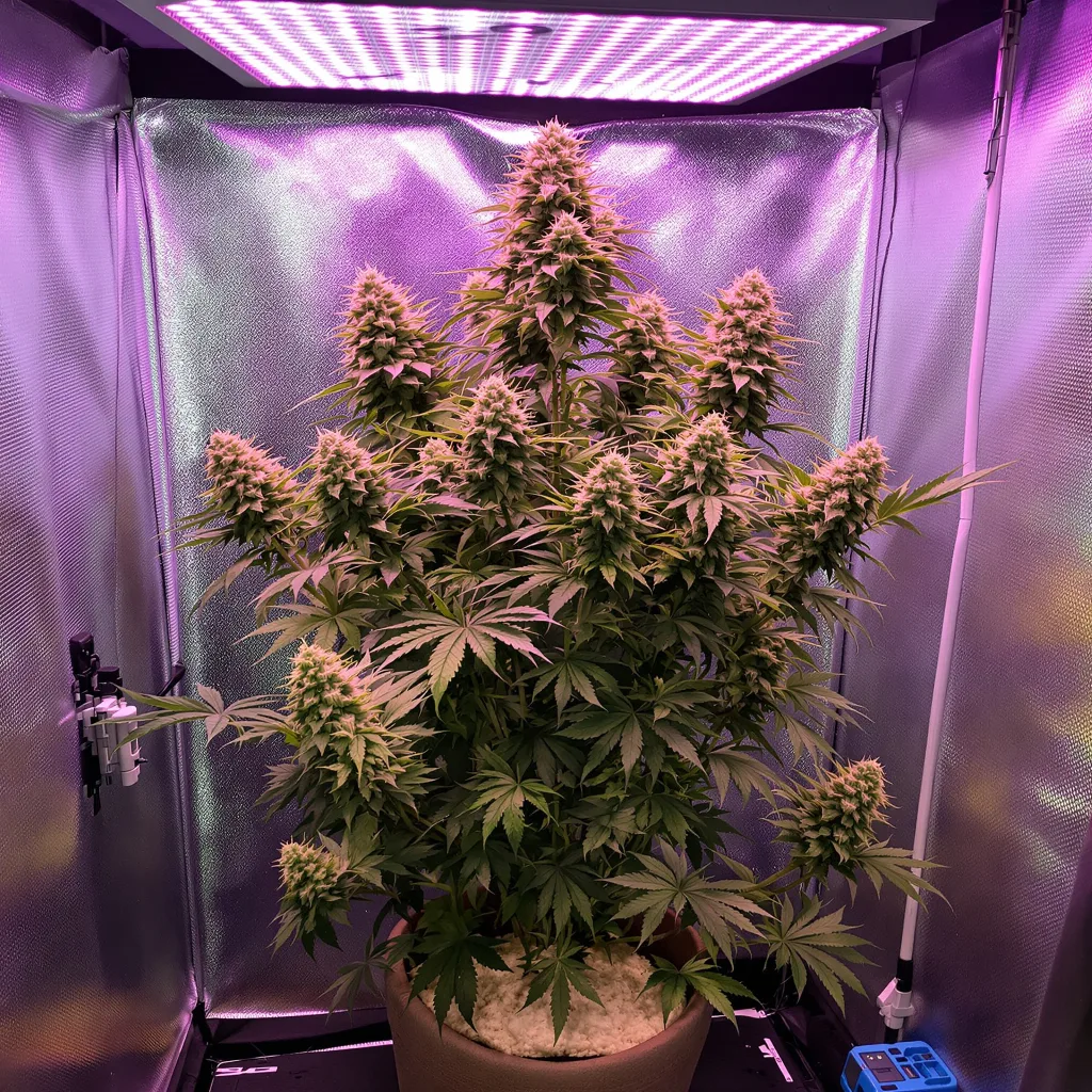 Sour Ape cannabis plant in flowering stage — 60-100 cm autoflower