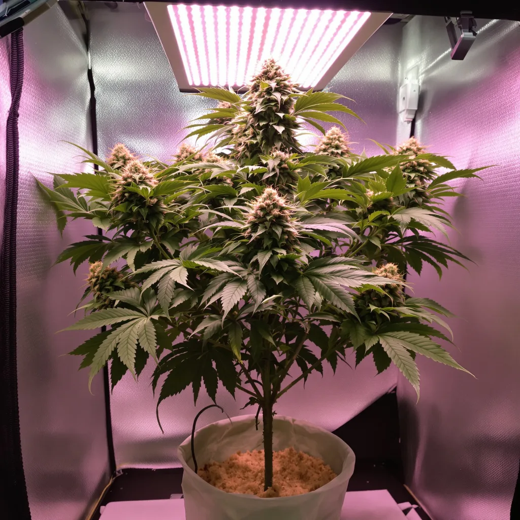 Sour Apple cannabis plant in flowering stage — 90-130 cm feminised