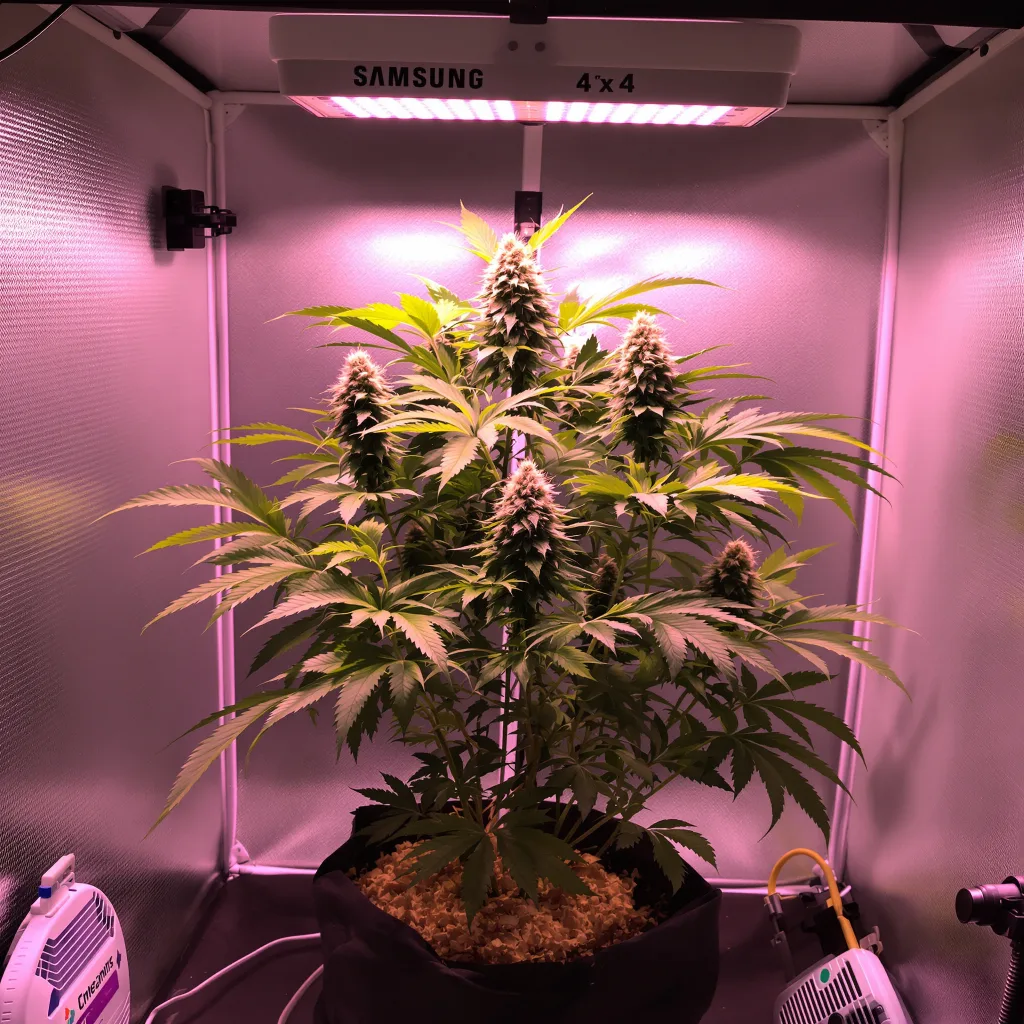 Sour Bubble cannabis plant in flowering stage — 60-100 cm autoflower