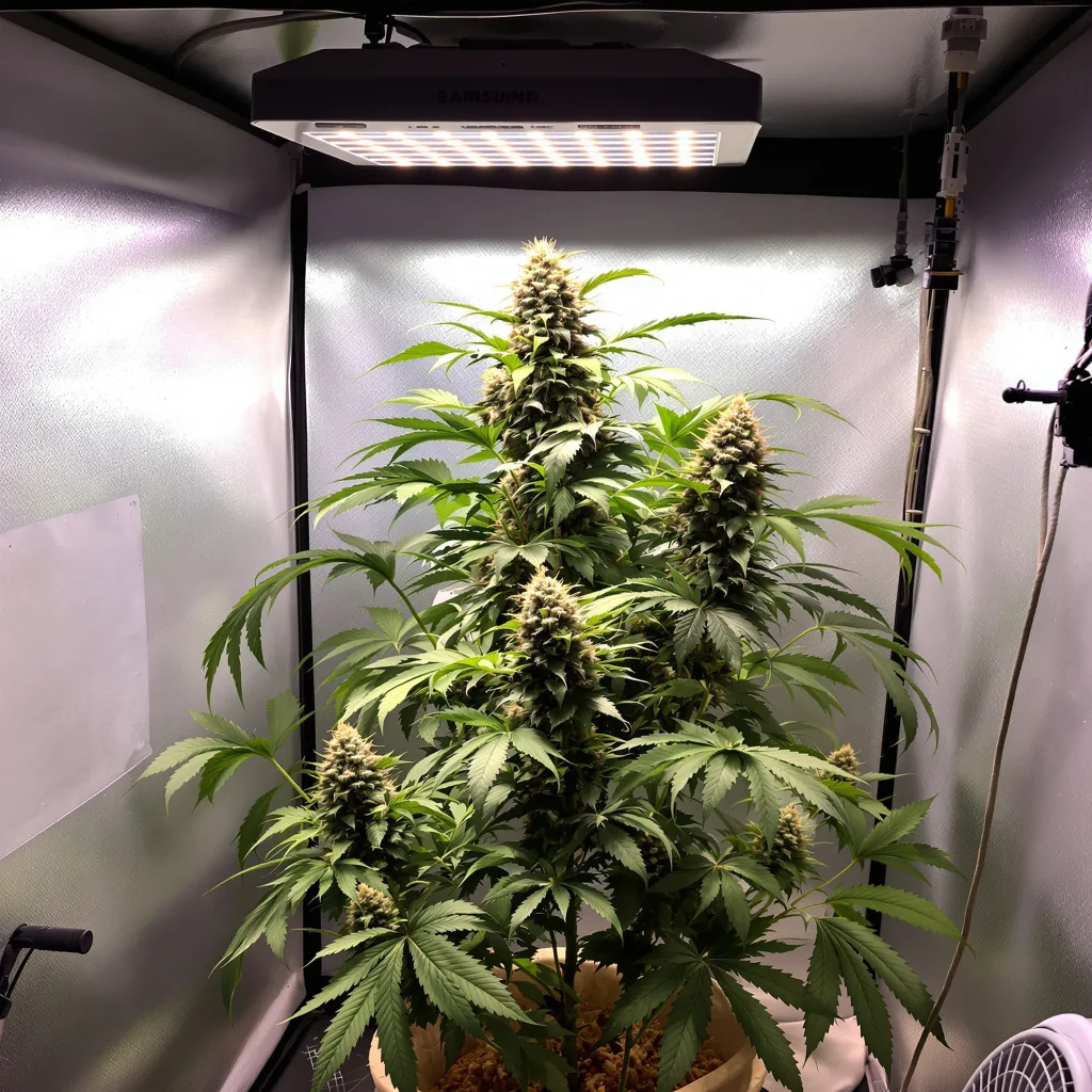 Sour Cheese cannabis plant in flowering stage — 90-130 cm feminised