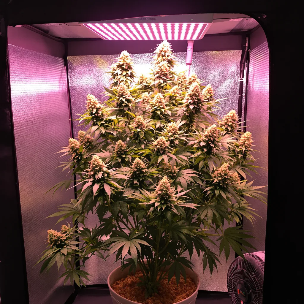 Sour Dubble cannabis plant in flowering stage — 120-180 cm feminised