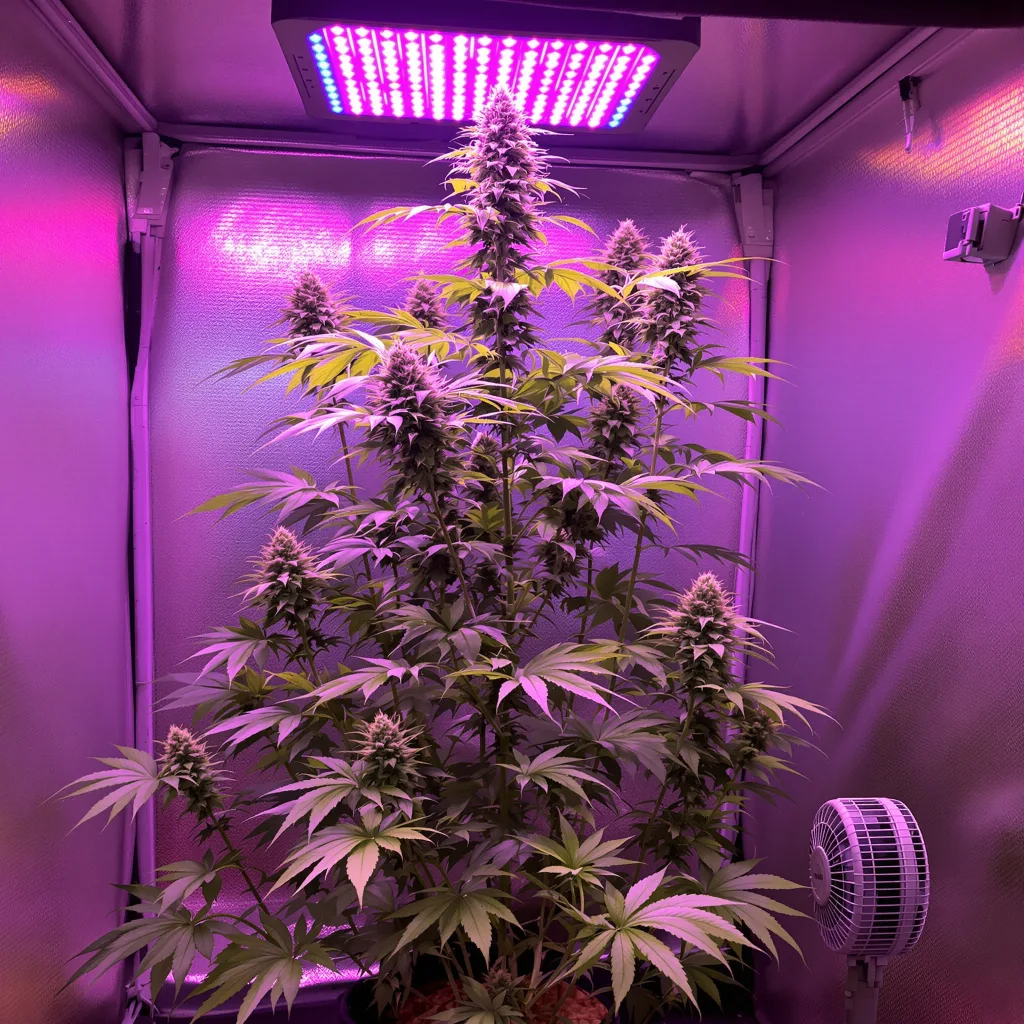 Sour Tangie cannabis plant in flowering stage — 150-200 cm feminised