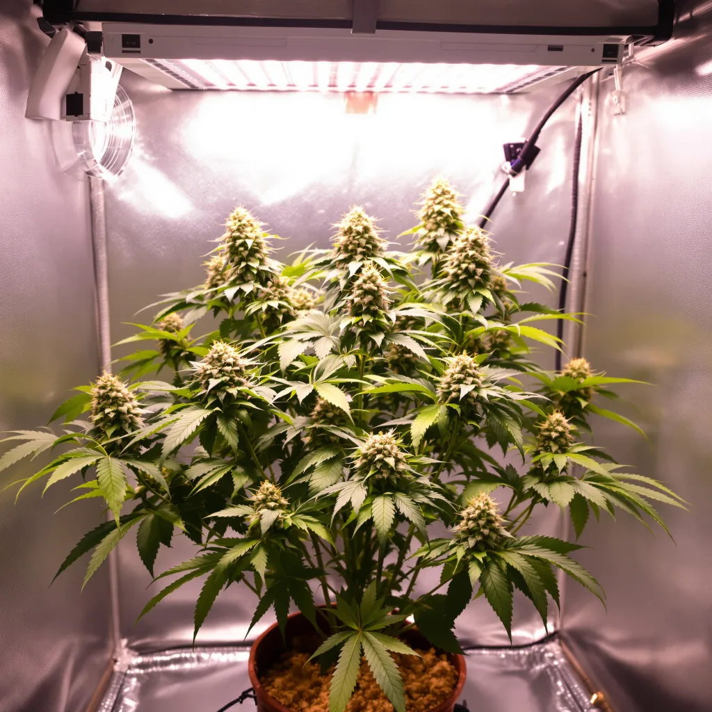 South Indian cannabis plant in flowering stage — 90-130 cm feminised