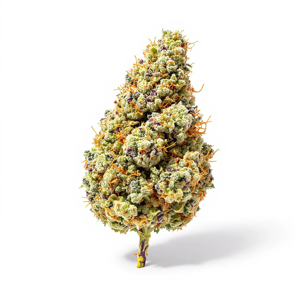 Space Candy 45% indica / 55% sativa flower with visible trichomes