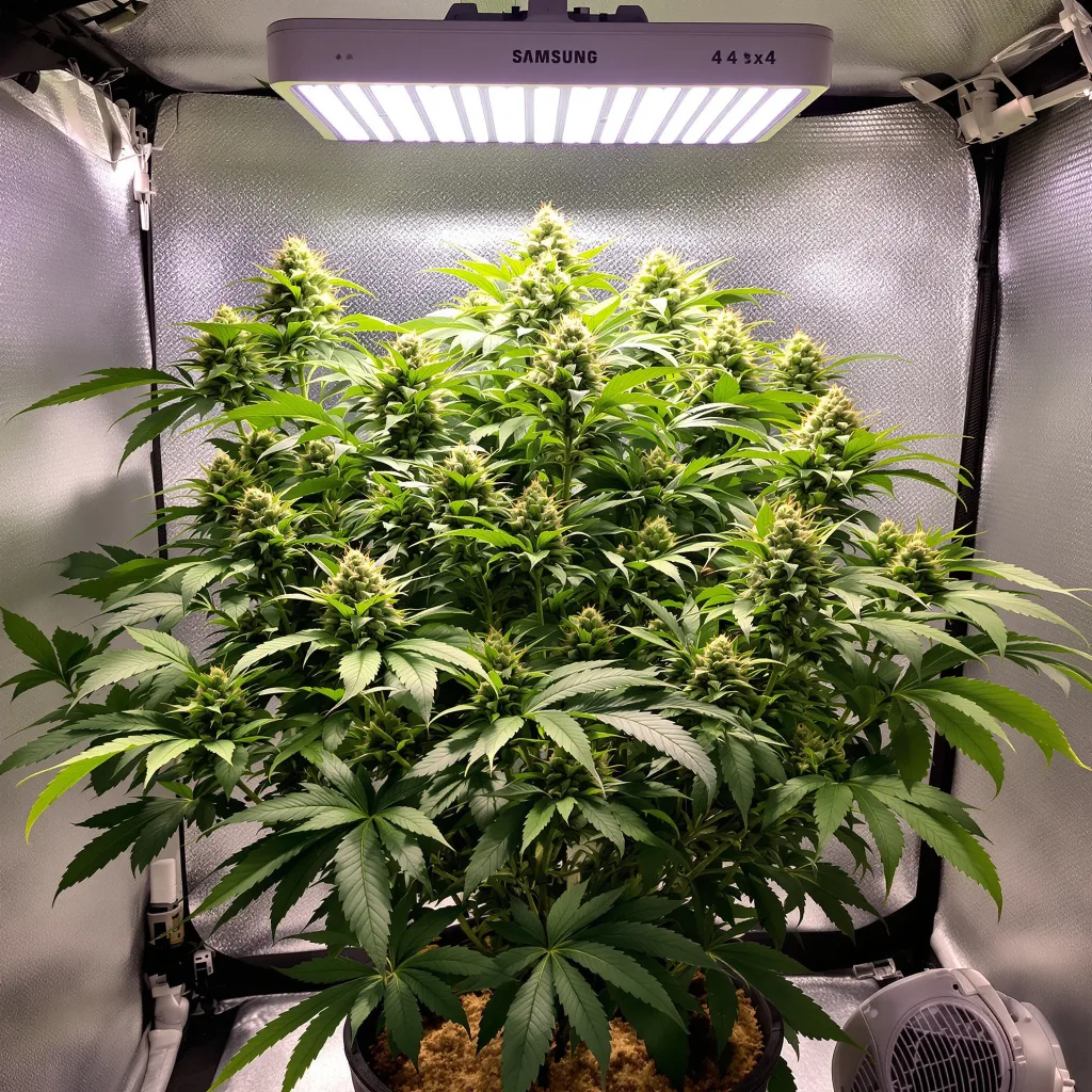 Space Dawg cannabis plant in flowering stage — 60-100 cm autoflower