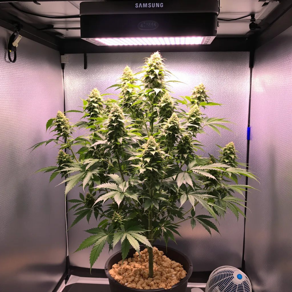 Space Dawg cannabis plant in flowering stage — 90-130 cm feminised