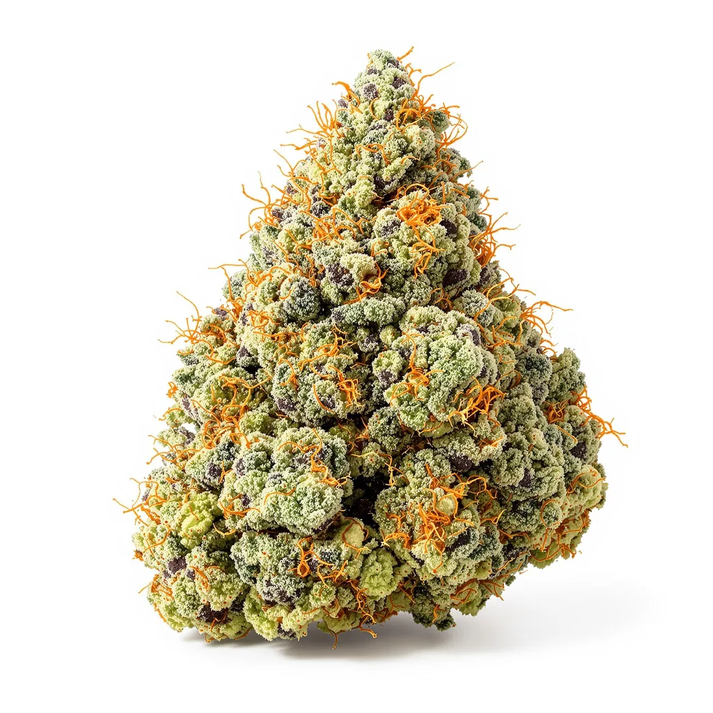 Special Queen 45% indica / 55% sativa flower with visible trichomes