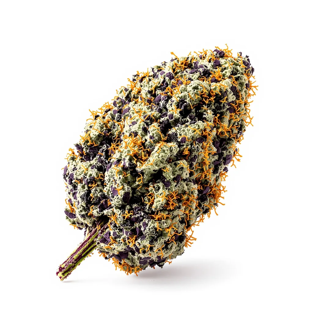Star Killer 66% indica / 34% sativa flower with visible trichomes
