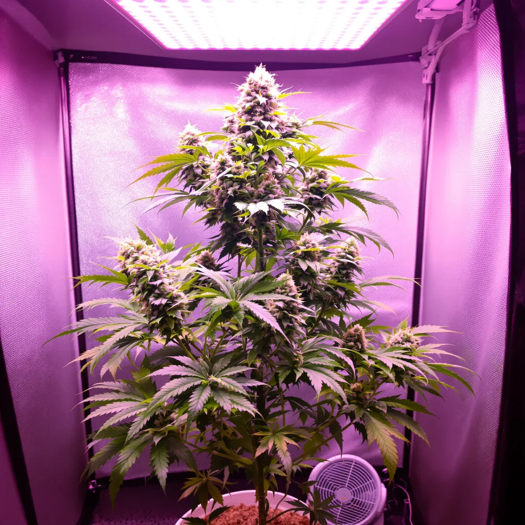 Strawberry Banana cannabis plant in flowering stage — 90-130 cm feminised