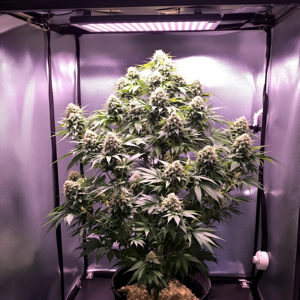 Strawberry Fizz Prerolls cannabis plant in flowering stage — 120-180 cm hybrid