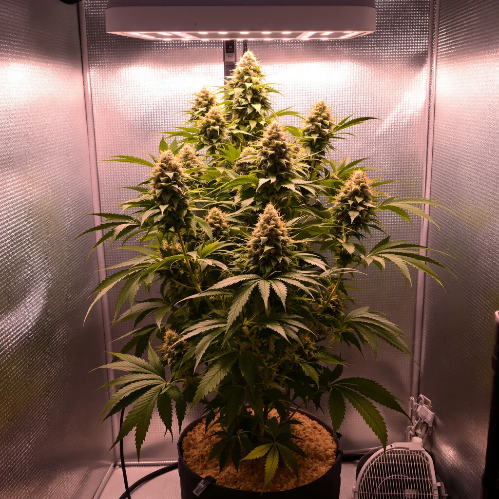 Strawberry Kush cannabis plant in flowering stage — 90-130 cm feminised