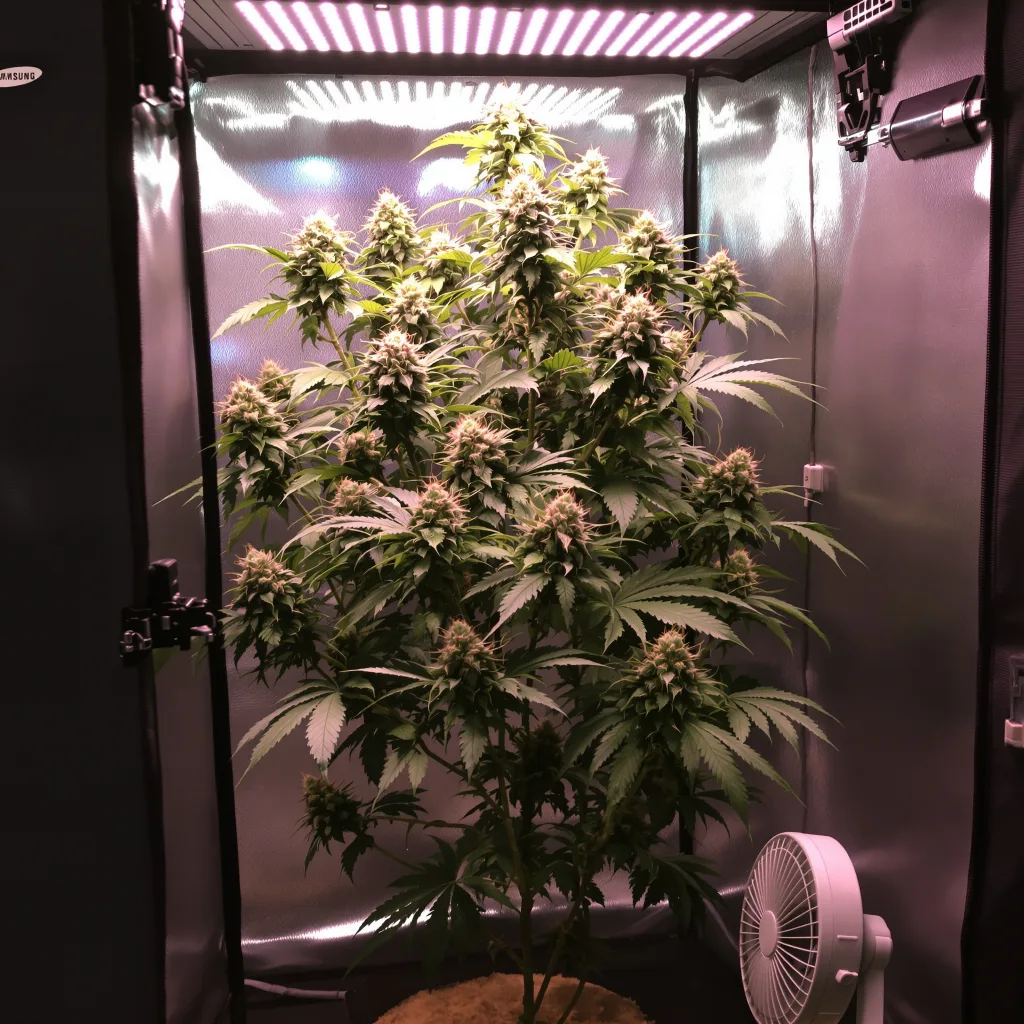 Strawberry Milkshake cannabis plant in flowering stage — 120-180 cm feminised