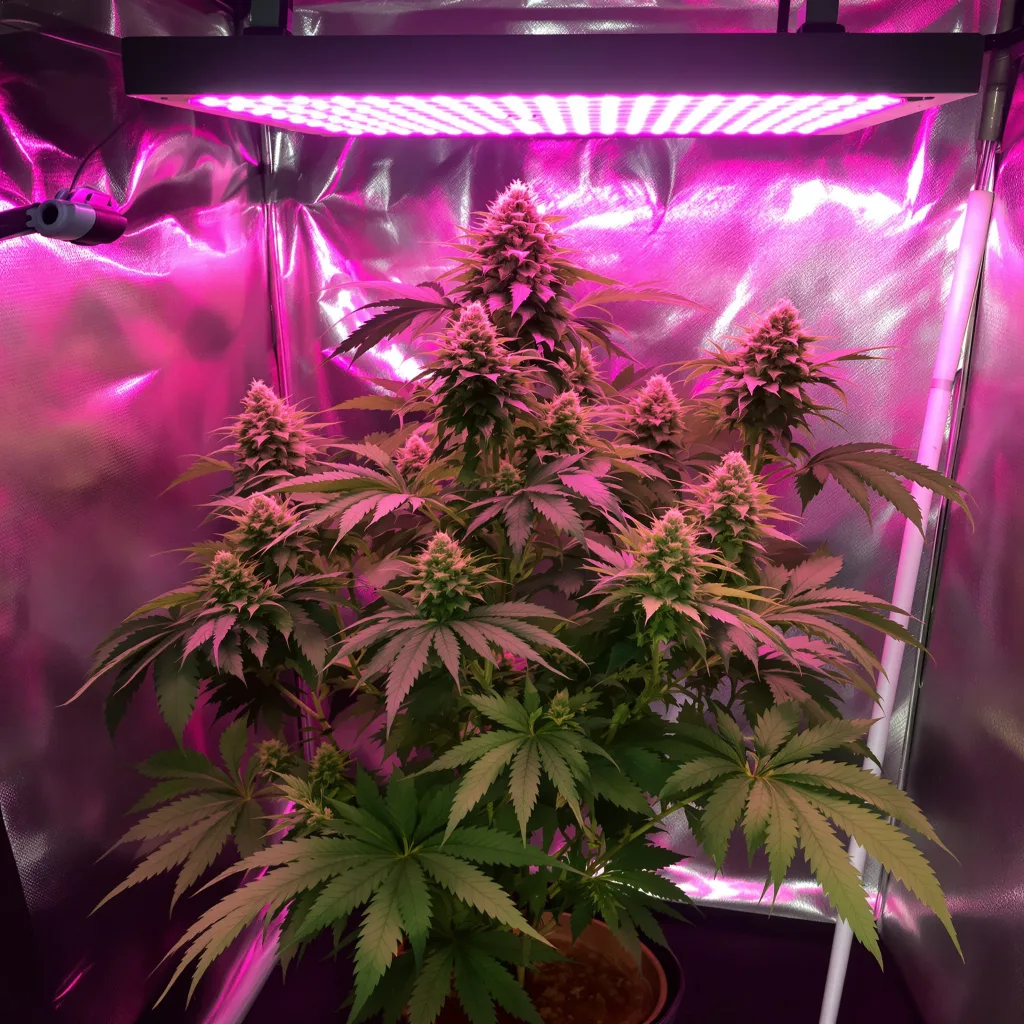 Sugar Black Rose cannabis plant in flowering stage — 90-130 cm feminised