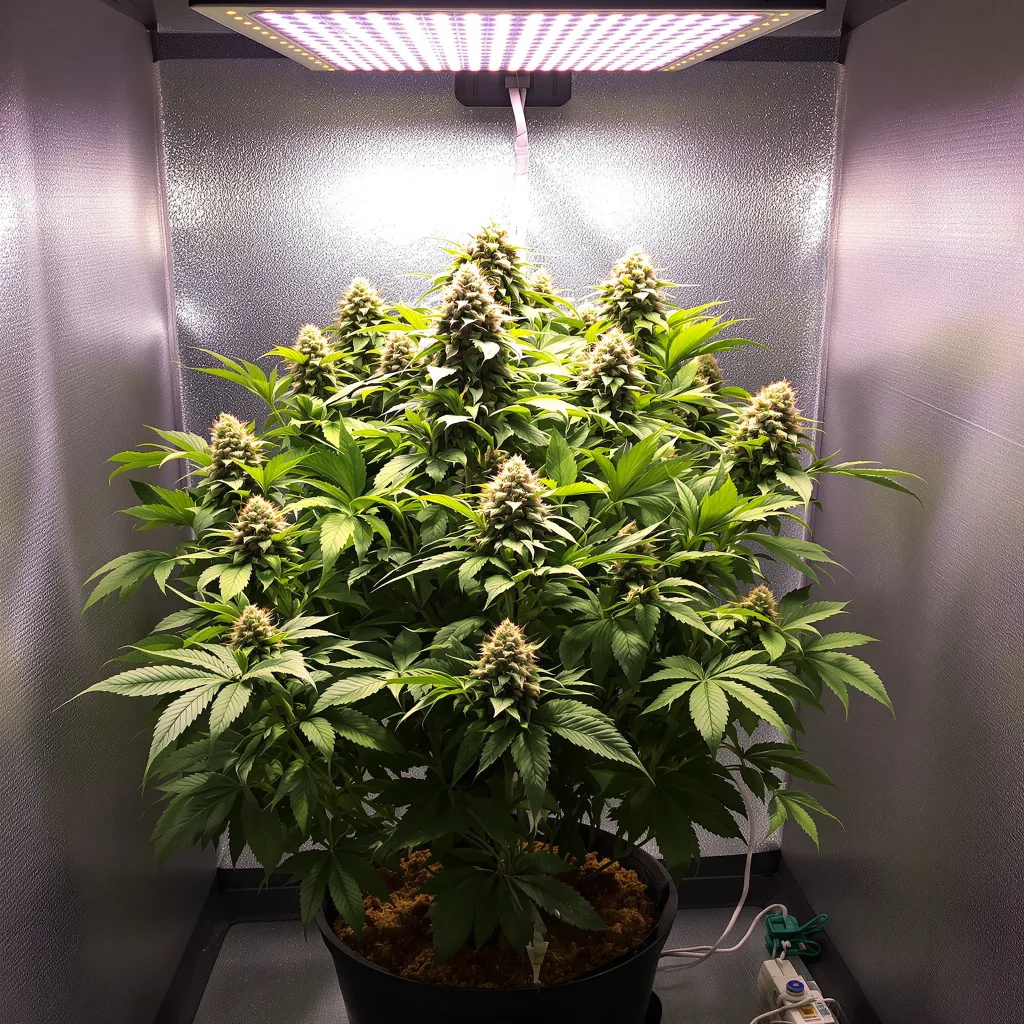 Sugar Kush cannabis plant in flowering stage — 90-130 cm feminised