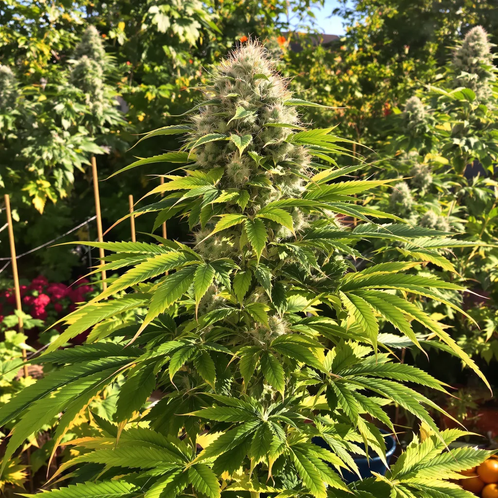 Sugar Mama 81% indica / 19% sativa flower with visible trichomes