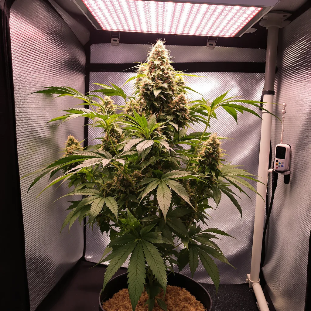 Super Kush cannabis plant in flowering stage — 90-130 cm feminised