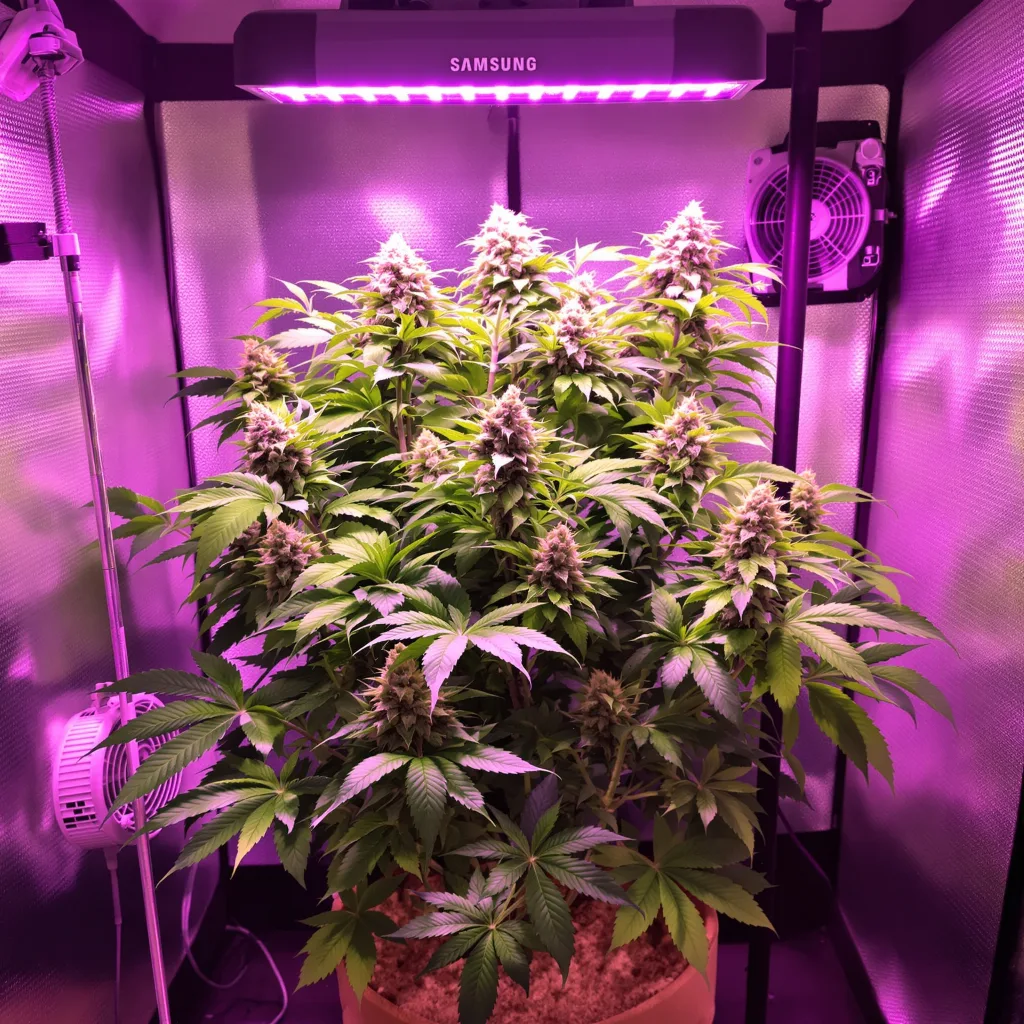 Super Skunk cannabis plant in flowering stage — 60-100 cm autoflower