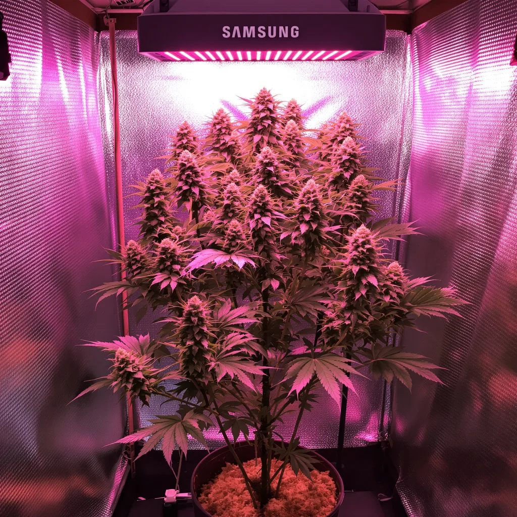 Superman OG cannabis plant in flowering stage — 120-180 cm feminised