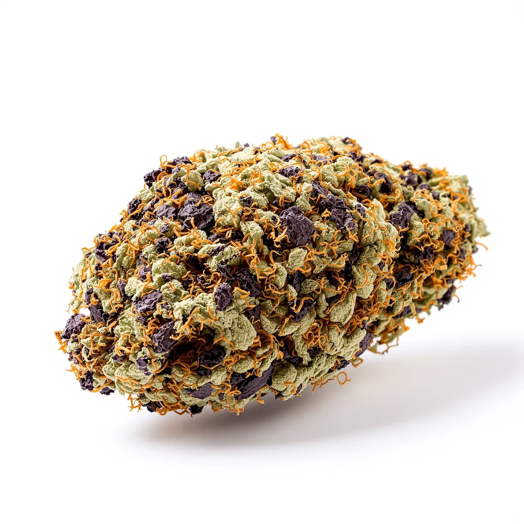 Sweet Baby Jane 82% indica / 18% sativa flower with visible trichomes