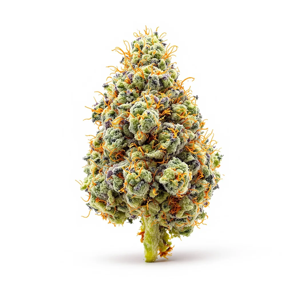 Sweet Tooth 36% indica / 64% sativa flower with visible trichomes
