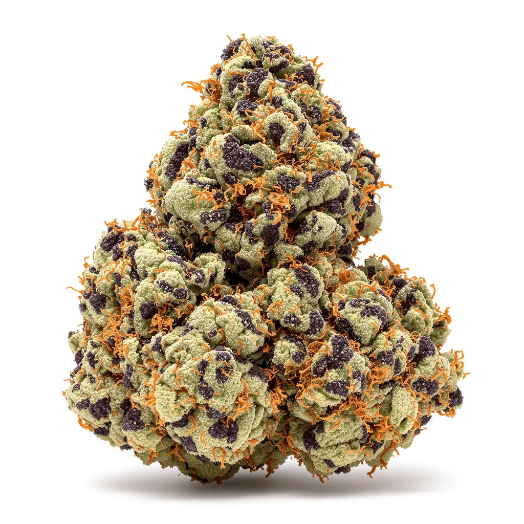 Sweet ZZ 85% indica / 15% sativa flower with visible trichomes