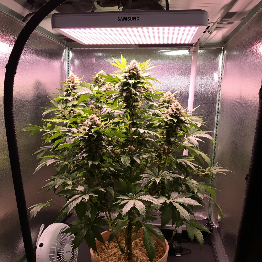 Swiss cannabis plant in flowering stage — 90-130 cm feminised