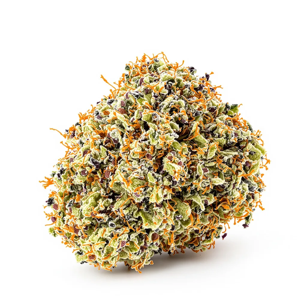 Tahoe OG Kush 62% indica / 38% sativa flower with visible trichomes