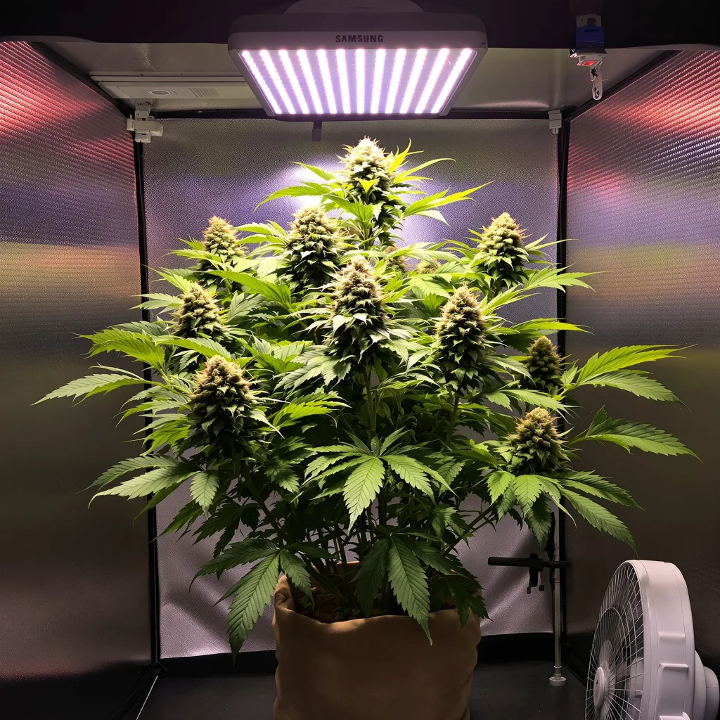 Tangerine Dream cannabis plant in flowering stage — 70-90 cm autoflower