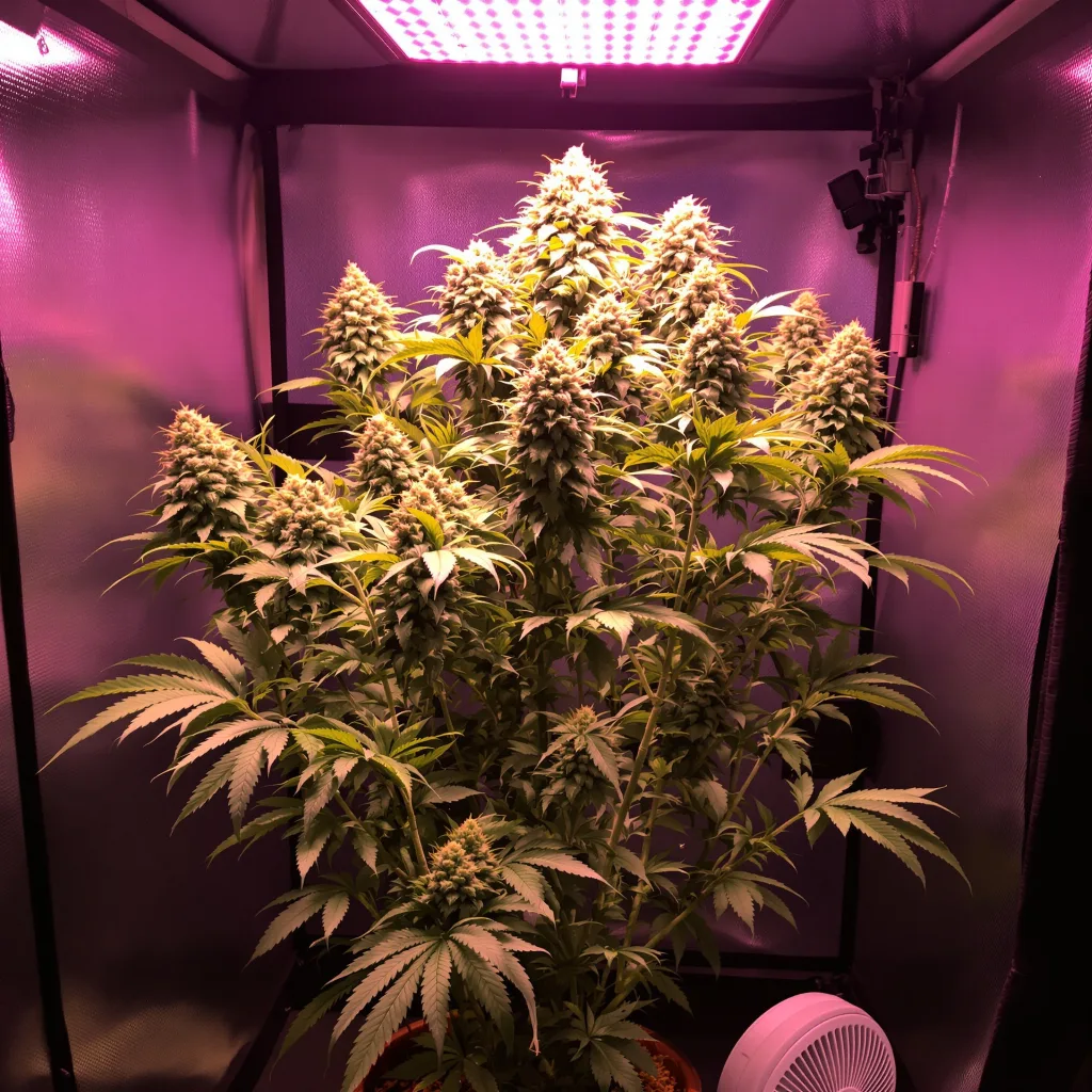 Tangerine cannabis plant in flowering stage — 120-180 cm feminised