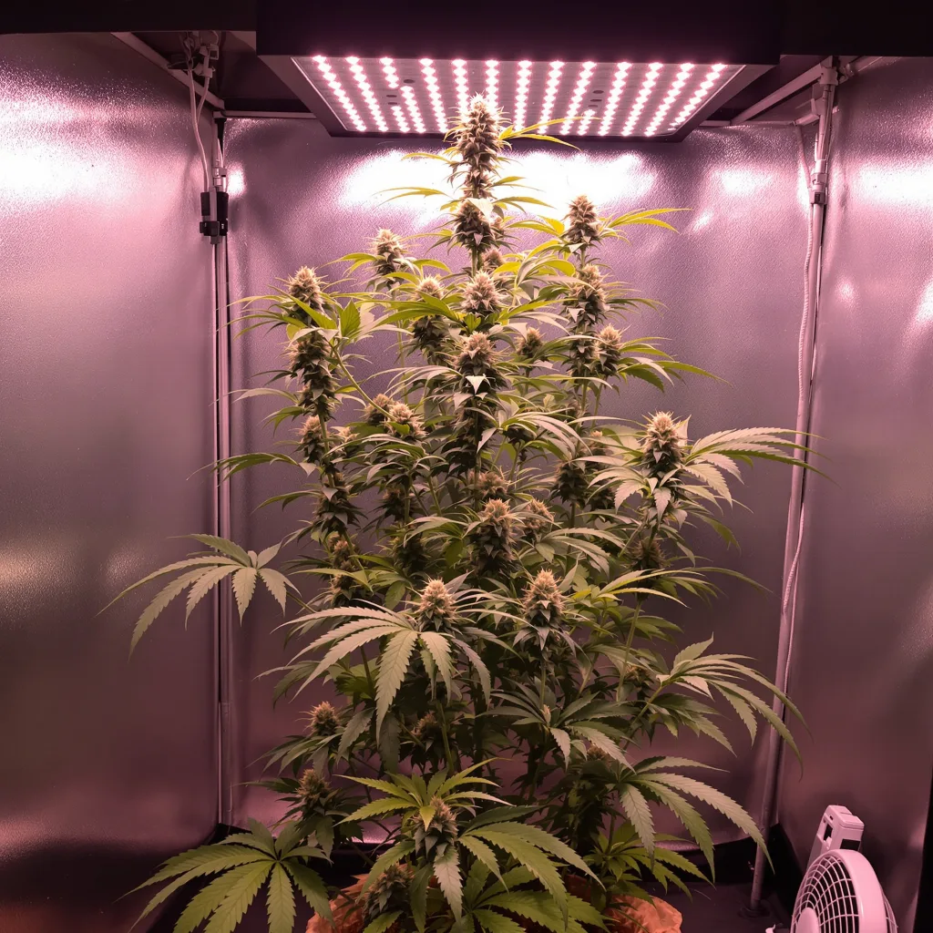 Tangie cannabis plant in flowering stage — 150-200 cm feminised
