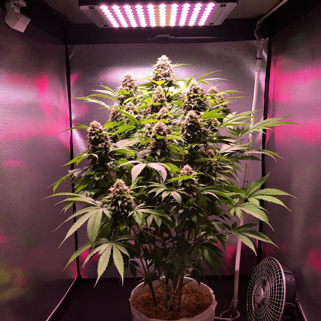 The White cannabis plant in flowering stage — 90-130 cm feminised