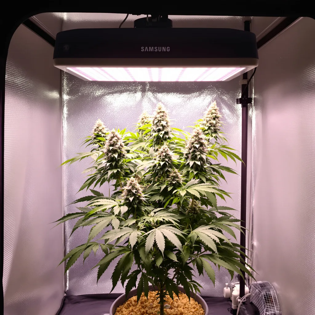 Tigermelon cannabis plant in flowering stage — 60-100 cm autoflower