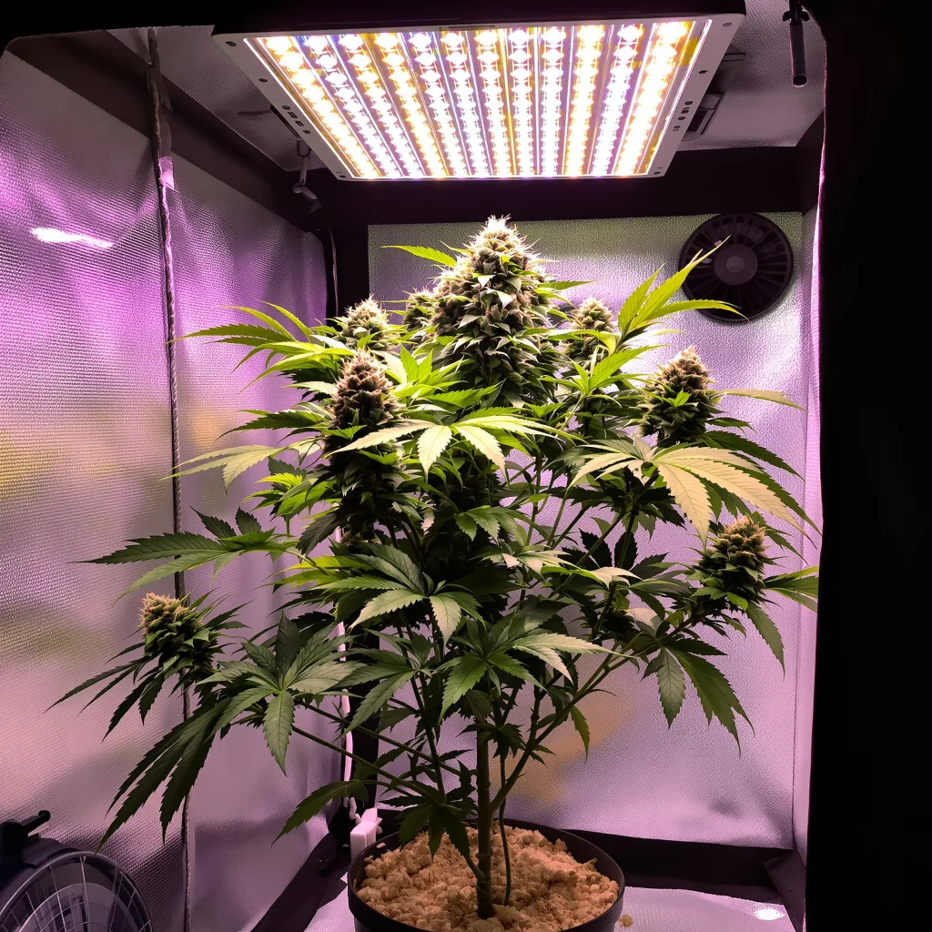Training Day cannabis plant in flowering stage — 90-130 cm feminised