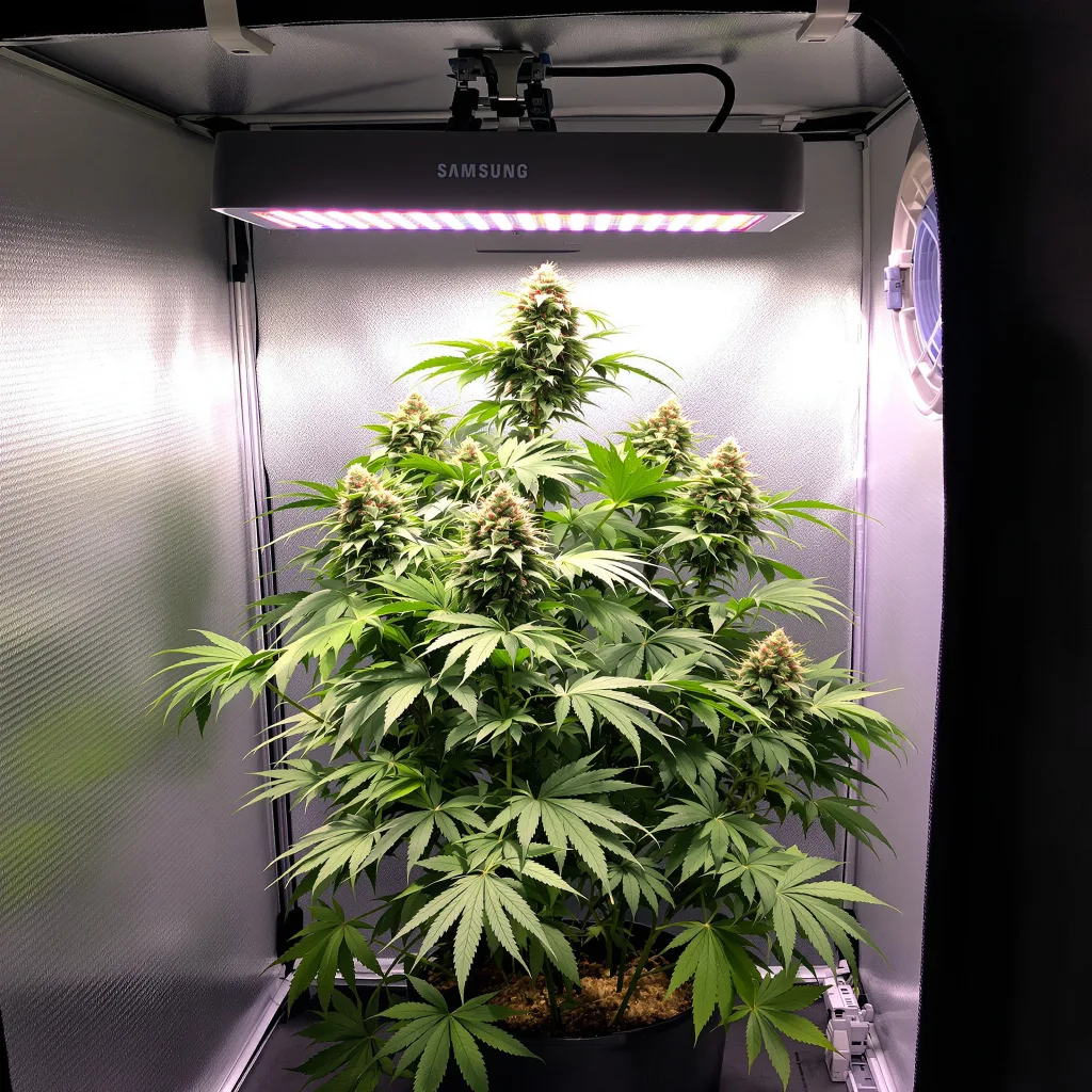 Trash cannabis plant in flowering stage — 90-130 cm feminised