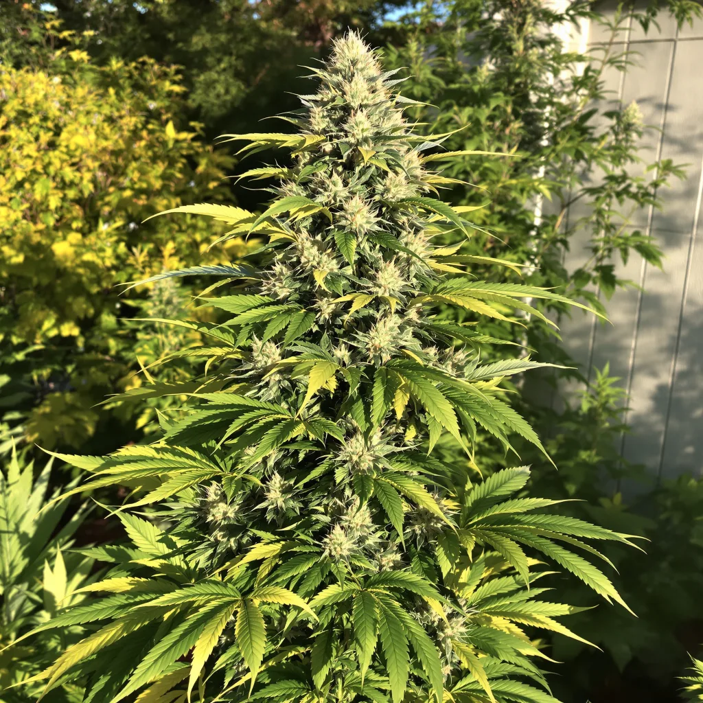 Treasure Island 40% indica / 60% sativa flower with visible trichomes