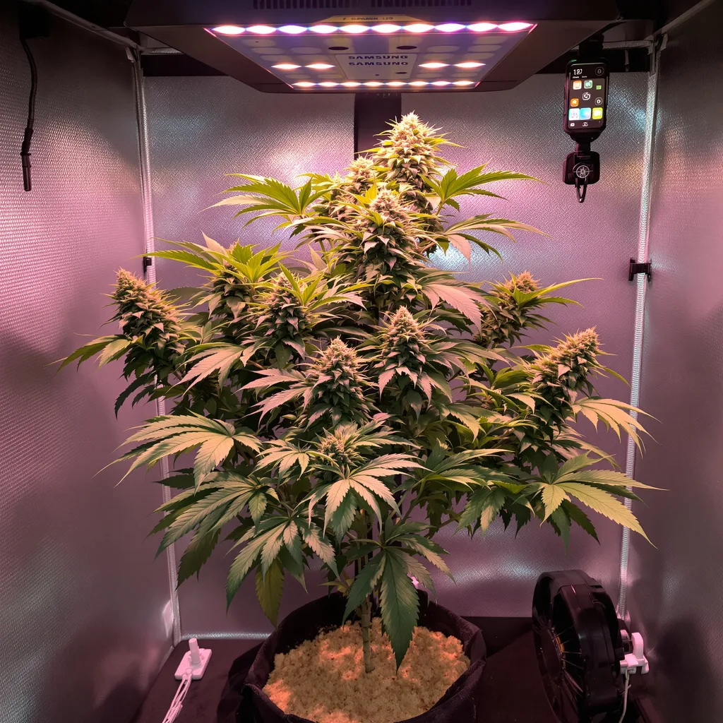 Triangle Kush cannabis plant in flowering stage — 60-100 cm autoflower