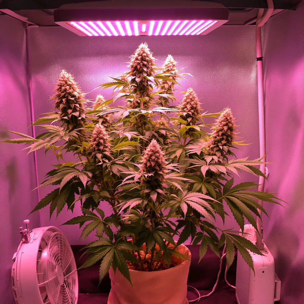Triple Cheese cannabis plant in flowering stage — up to 130 cm autoflower
