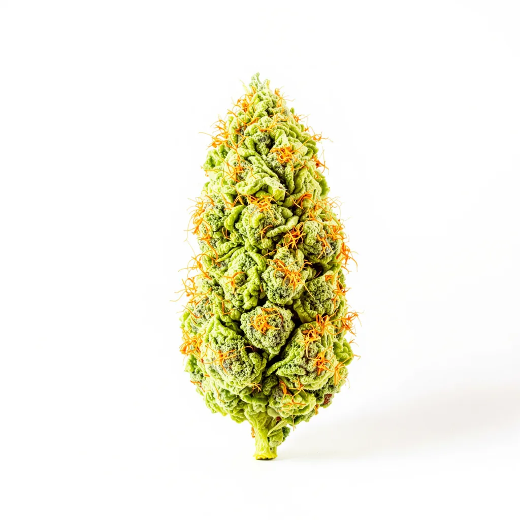 Turbo Mind Warp 20% indica / 80% sativa flower with visible trichomes