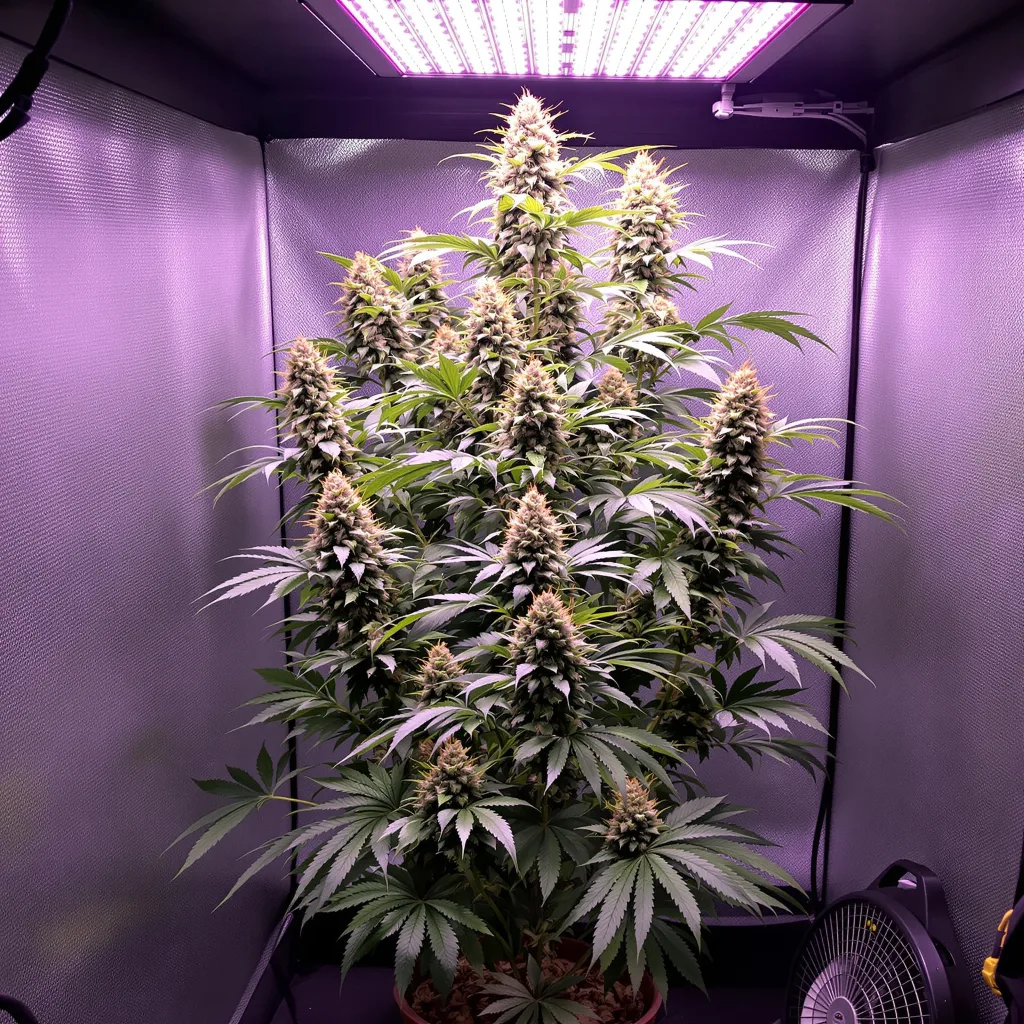 Tutankhamon cannabis plant in flowering stage — 150-200 cm feminised